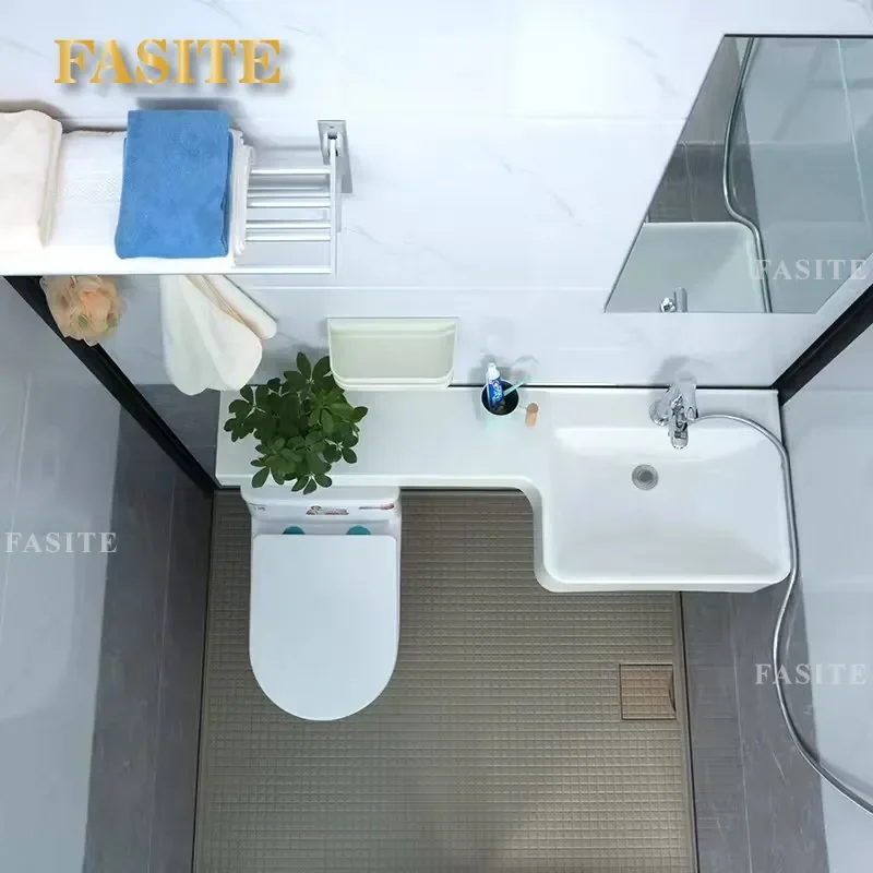 for Shower Room Integrated Bathroom SMC Apartment Hotel Mobile Bath Room Toilet