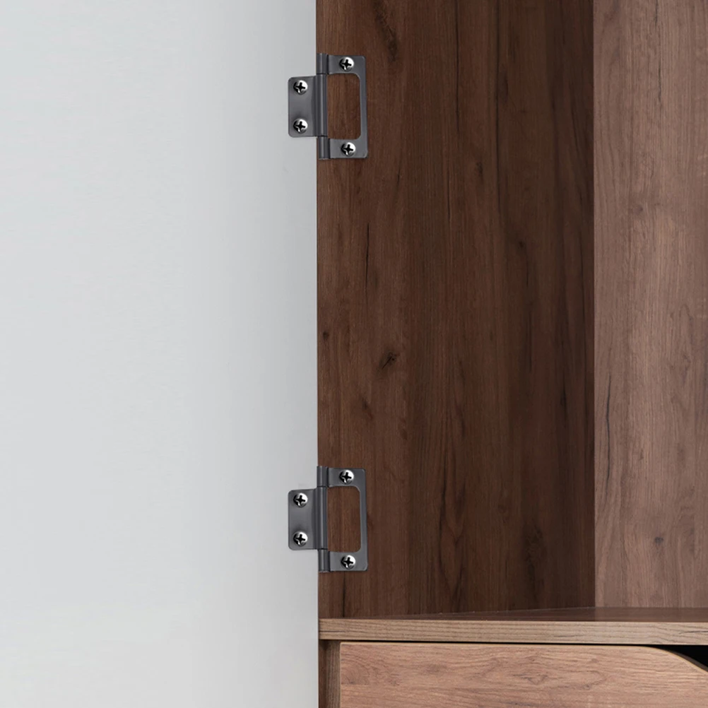 

10pcs Heavy Duty Submother Iron Thickened For Cabinet Door Furniture Window Flush Hinges Black Matte Stainless Hinges Hardware