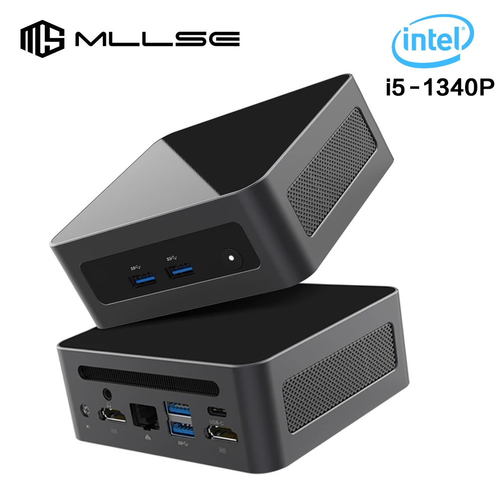 

MLLSE G5 Mini PC intel i5-1340P Windows 11 Pro Intel 12th DDR4 16GB RAM 512GB SSD WiFi 6 BT5.2 Desktop Gaming Computer Mini Pc