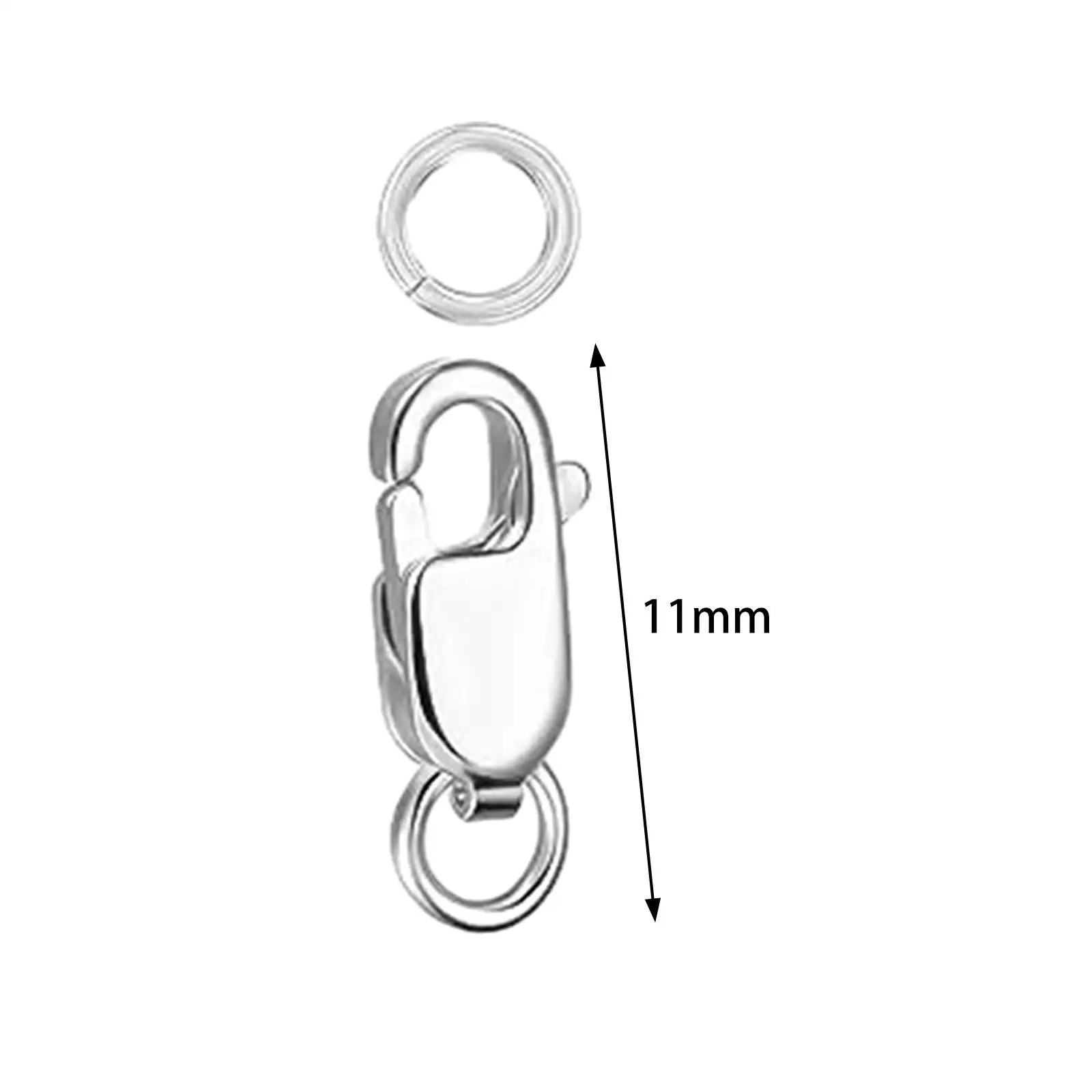 8Pcs Lobster Claw Clasp Stainless Steel Extended Chain Connector Clasp Ornaments Ankle Making Accessories Jewelry Making