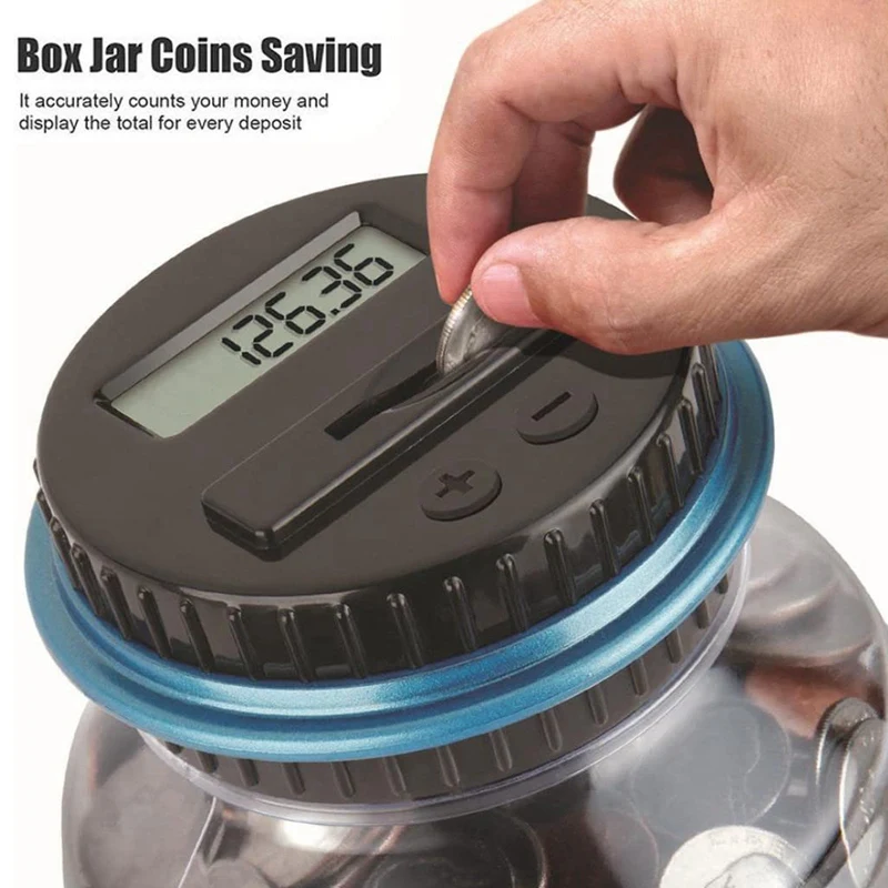 Money Savings Counter Clea Digital Sorter Bank LCD นับเงิน Jar เปลี่ยนของขวัญสําหรับผู้ใหญ่