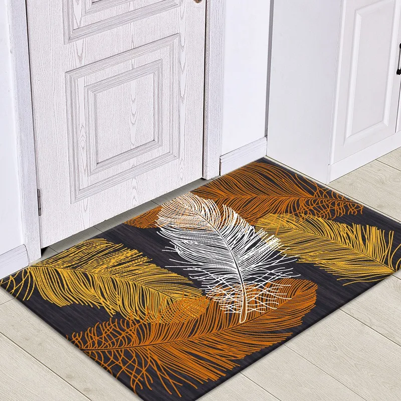 Minimally Designed Nordic Absorbent Bathroom Anti Slip Mat Carpet Entrance and Foyer Foot Mat Bedroom Door Mat Floor Mat Fashion