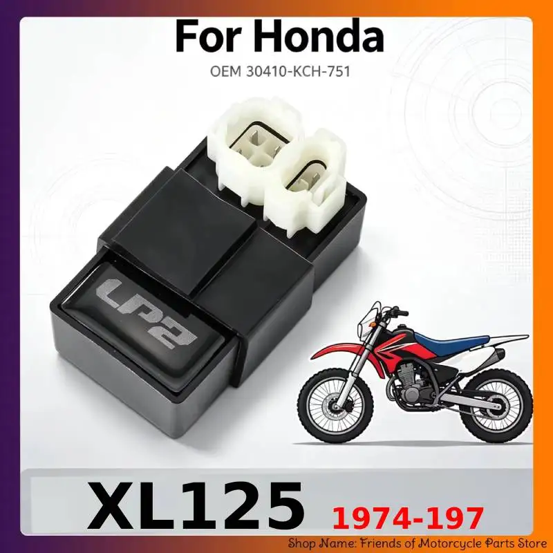 CDI Ignition Box Module 30410-KCH-751 For Honda XL125 1974 1975 1976 1977 1978 Years Motorcycle AC CDI Unit Replacement Igniter