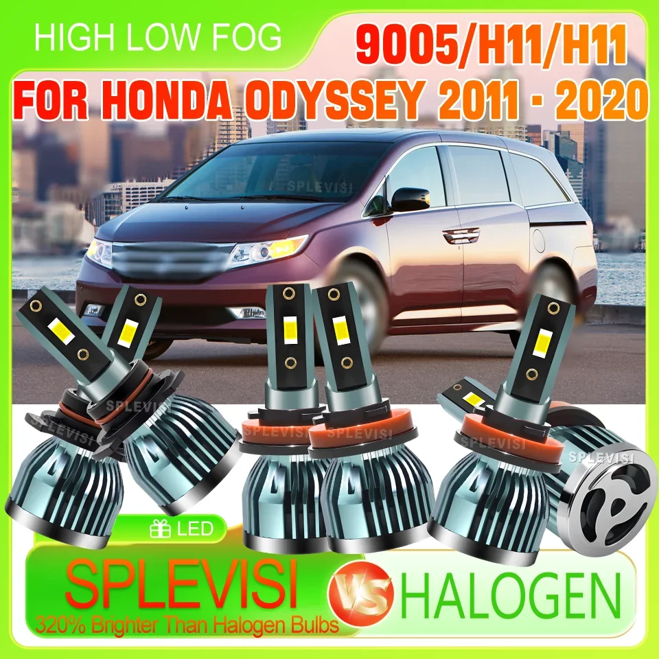 

5 year warranty Improved Nighttime Visibility LED Headlight foglight For Honda Odyssey 2011 2012 2013 2014 2015 2016 2017-2020