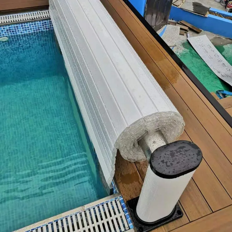 Motorized Retractable Pool Cover Aluminum, Heavy Duty Waterproof Roller Shutter for Commercial & Residential Pool image 6