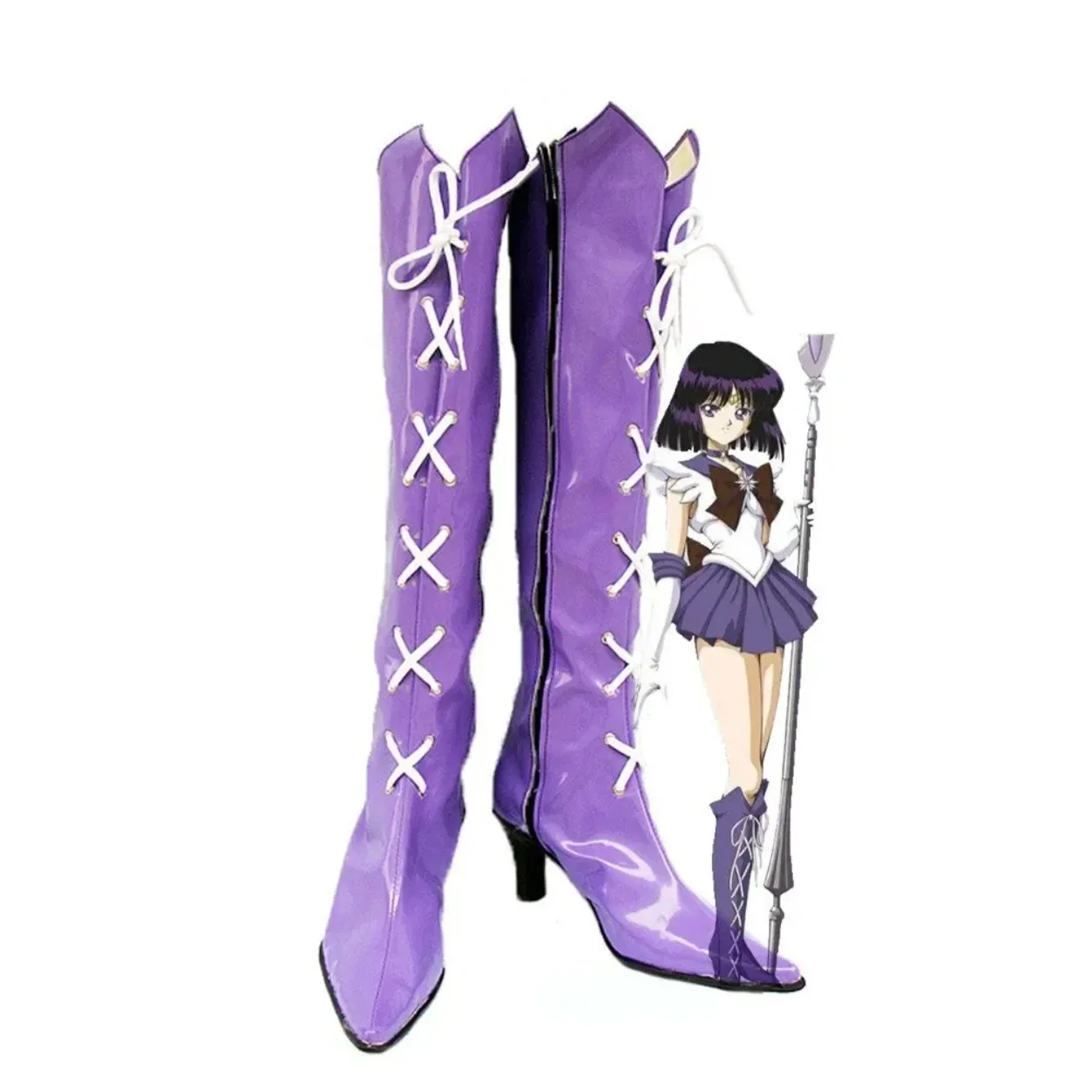 Sailor Saturn Hotaru Tomoe Cosplay Shoes Boots Custom Made