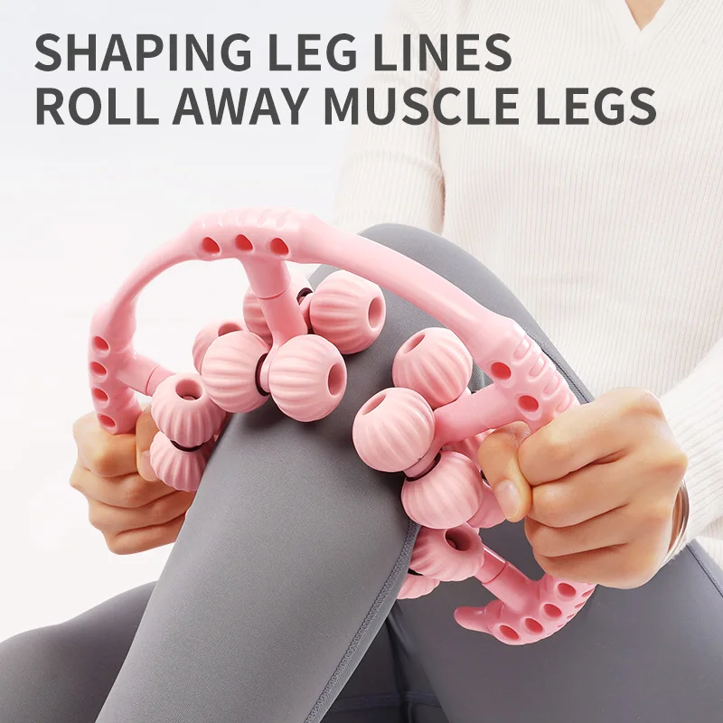 

20-Round Circular Leg Clip Massager Handheld Massager Relaxes Thigh and Calf Relieve Post-exercise Muscle Soreness for Women