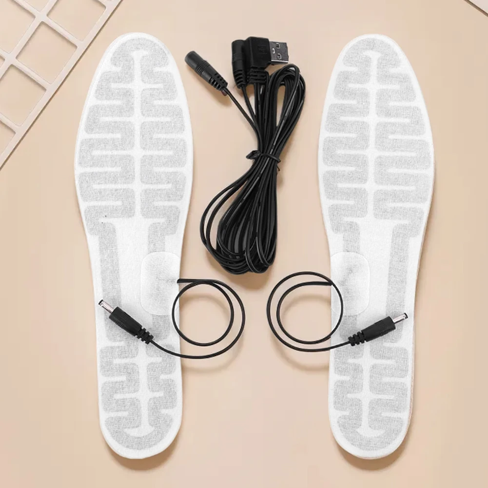 2024 ฤดูหนาว USB อุ่นรองเท้า Insoles เท้าอุ่นฟิล์ม 10W เท้าไฟฟ้าร้อนแผ่นความร้อนฤดูหนาวกีฬากลางแจ้งความร้อนพื้นรองเท้า