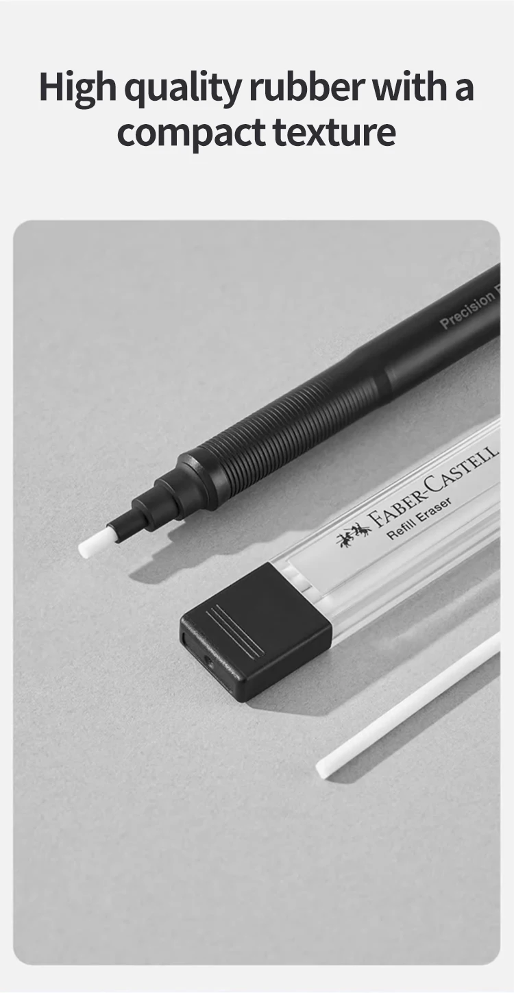 Faber-Castell Radiergummi, einziehbarer automatischer Bleistift, Gummi, hochpräziser Bleistift-Radiergummi, Korrekturwerkzeuge, Schule, Büro, Schreibwaren – Detail 8