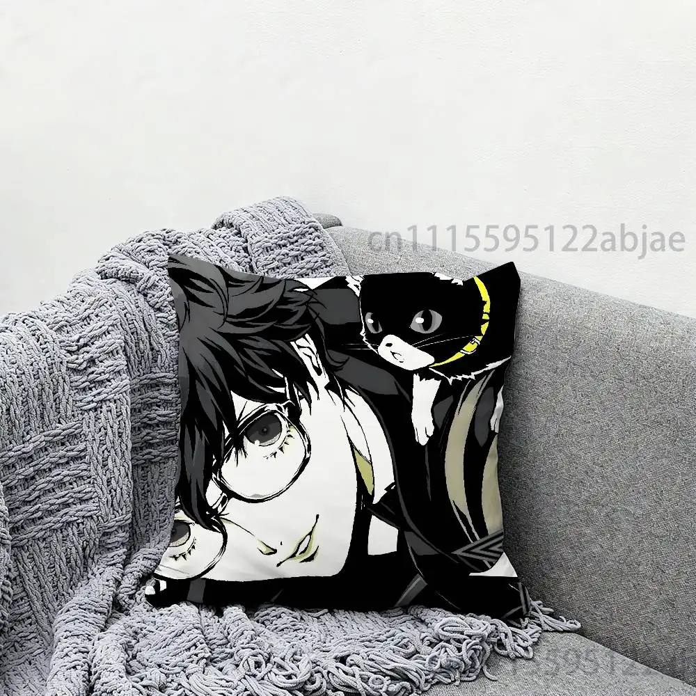 Joker Ren A-Amamiya Throw Pillow Case Decoration Bed Custom Square Pillowcase Pad Cover