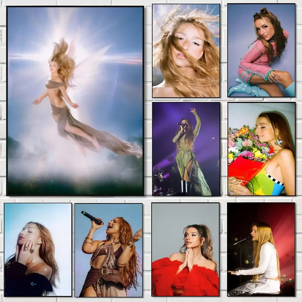 Spanish Singer Belen Aguilera Poster Pegatina artistica HD autoadhesiva impermeable para salon dormitorio