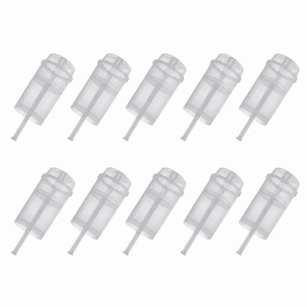 10pcs Transparent Push Cake Holders Reusable Cylinder Shaped Small Cake Mold Containers With Lids Push Cake Pops view 6