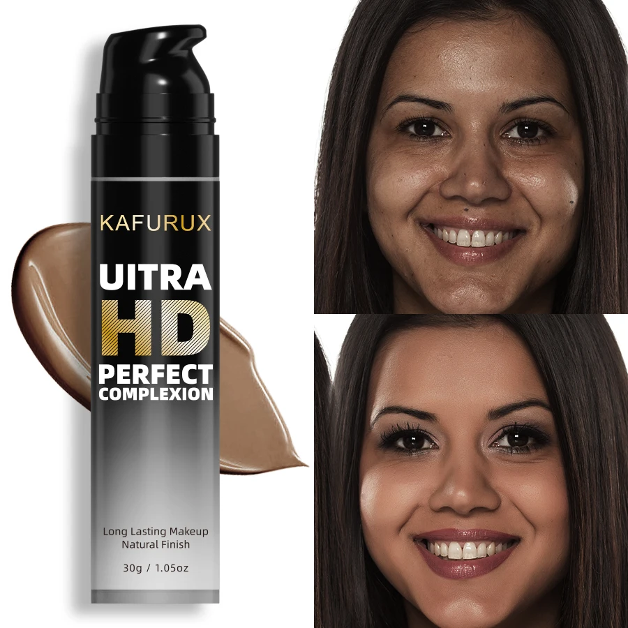 8-kleuren Face Foundation Cream Oil-Control Waterproof Natural BB Cream Lasting Concealer Liquid Volledige dekking Matte Base Makeup