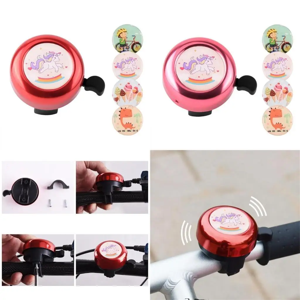 

Y1UC Childrens Bikes Handlebars Bells with Stickers Bikes Bells for Bikes, Scooter