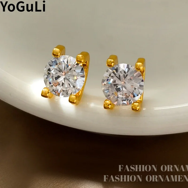 Fashion Jewelry Luxury Temperament Glass Earrings For Women Party Gifts Hot Selling