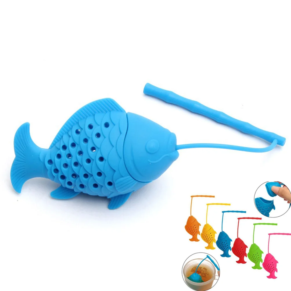 

Silicone Fish Tea Infuser Tea Bag Filter Strainer for Coffee Punch (Random Color) Silicone Tea Filter