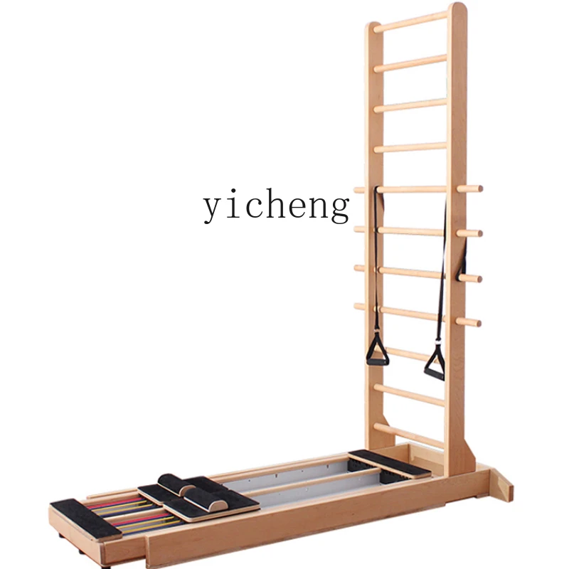 TQH Pilates Large Equipment Core Two-way Ladder Bed Yoga Studio Double Track Ladder Bed Two-way Sliding Stretching Pilates Bed