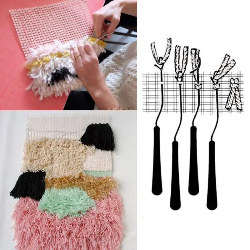 100x150cm Blank Rug Hooking Mesh Canvas Latch Hook Rug Making Carpet Tapestry DIY Kit Tool for Embroidery Craft