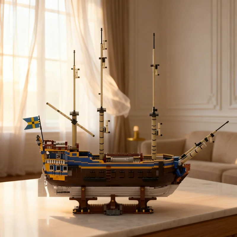 

3262pcs MOC The Ship Go Theborg Of Sweden Historic Icons Model Building Blocks Architecture Toy Christmas Gifts Brick Kids DIY