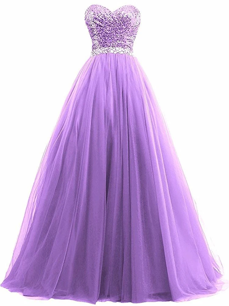 Shiny Ball Gown Women Quinceanera Dresses Tulle Sequins Beads Prom Party Birthday Gowns Vestido De 15 Anos robes de soirée