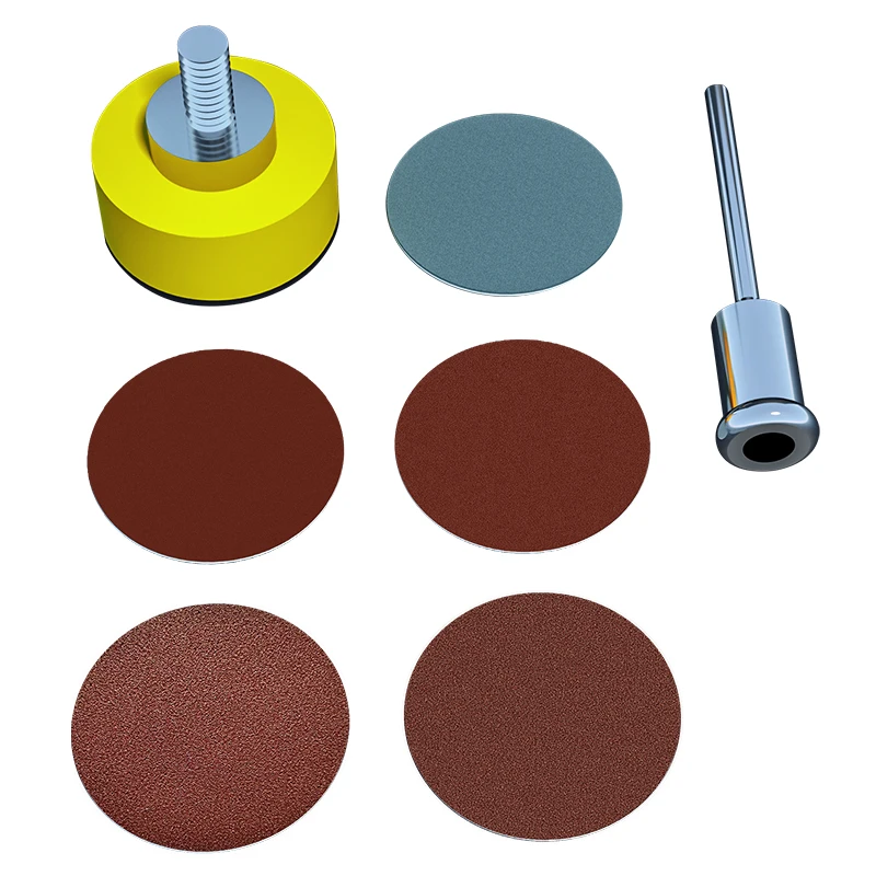 ITLY 1인치 100개입 사포 세트 25mm 샌딩 디스크 연마지 1인치 연마 패드 드레멜 공구용