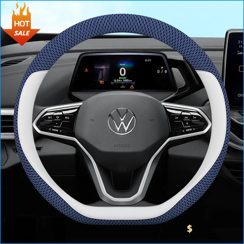 

Car Steering Wheel Cover for VW Volkswagen ID.3 ID3 PRO GTX 2021 2022 2023 2024 2025 Breathable Non-slip Auto Accessories