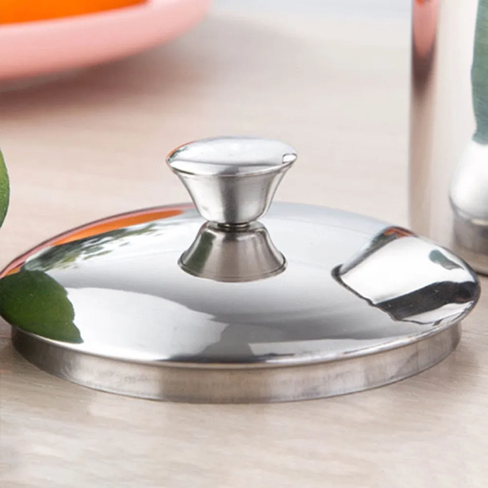 

Stainless Steel Mug Lid Sturdy Round Cup Cover Leak Resistant Water Cup Cap Universal Drink Lid for Travel Sport Outdoor