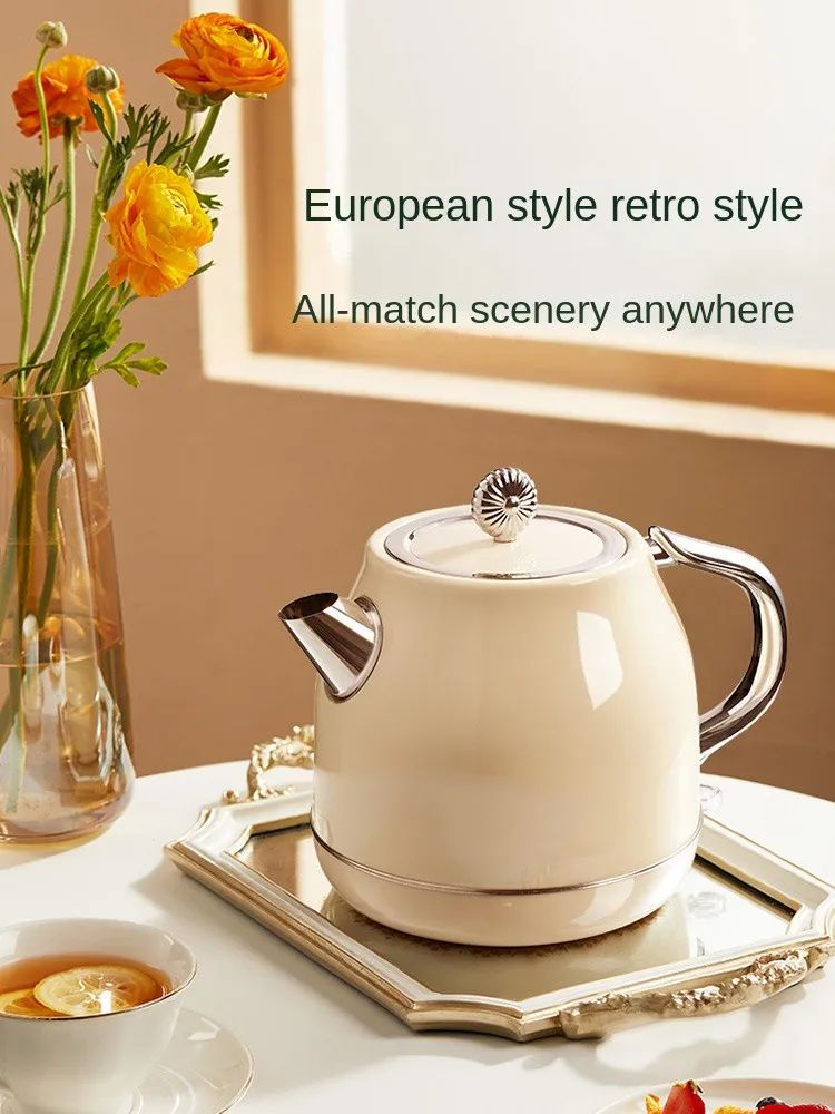 1500ML Electric Kettle 220V Water Boiling Kettle Pot Green/White Color Available Fast Heating Stainless Steel Inner