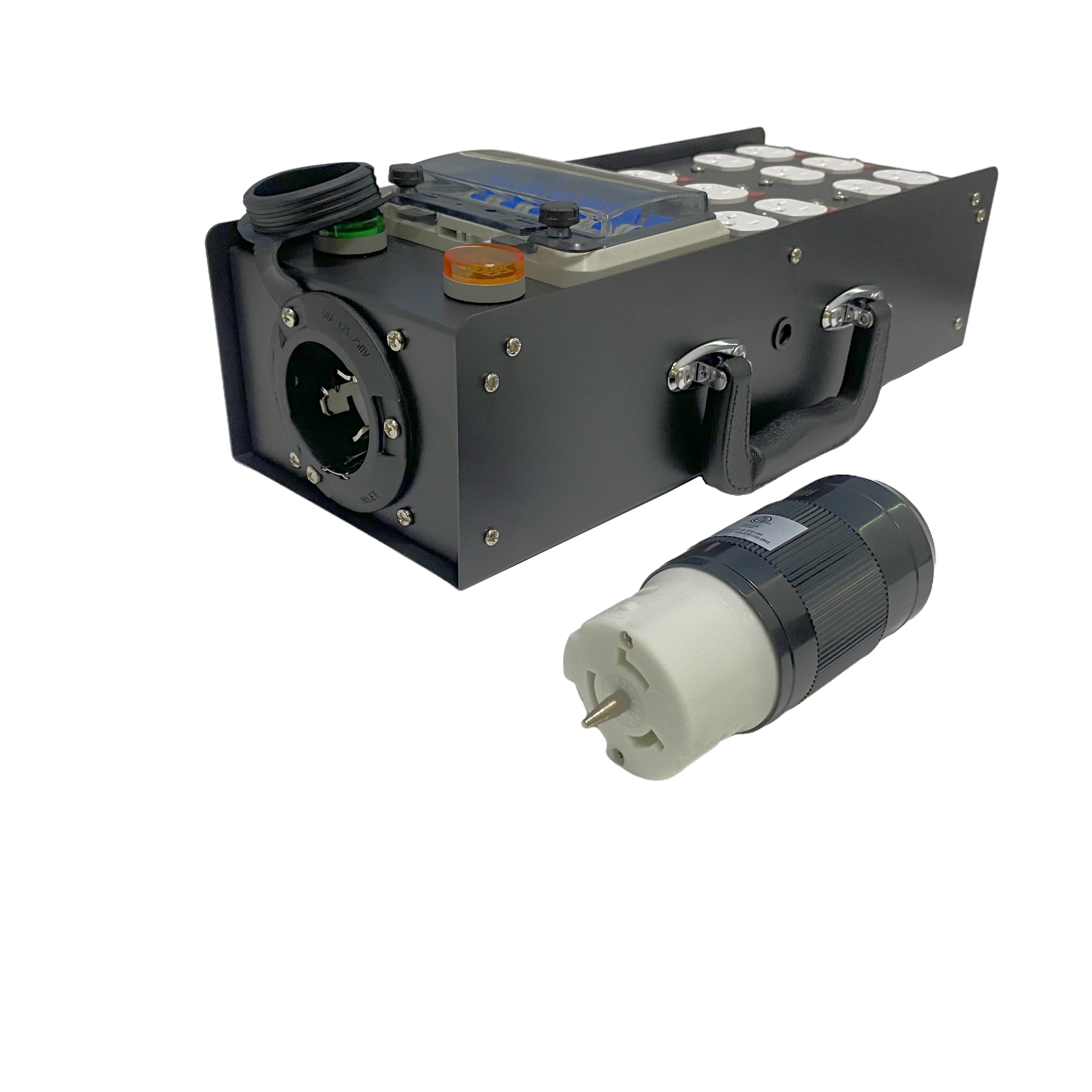 STOCK 50A Input 20A US Edisons Outputs Portable Power Distro With Input 50A Plug