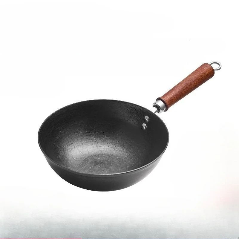

Pot Household cooking Uncoated non-stick pan Iron pan Electromagnetic universal