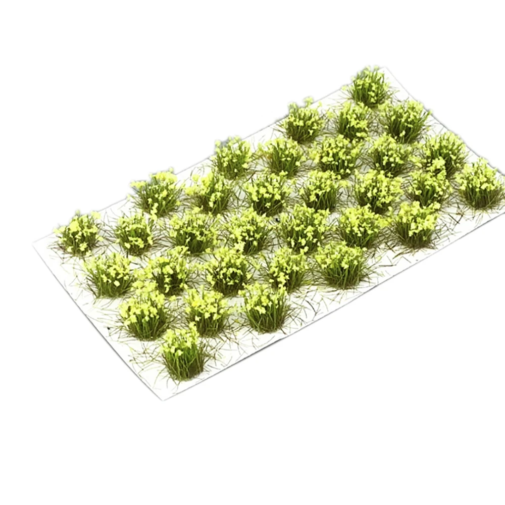 DIY Model Building Kits Artificial Grass Flower Petal Garden Lawn Mini Landscape Decor Accessories Sandbox Game Toy H