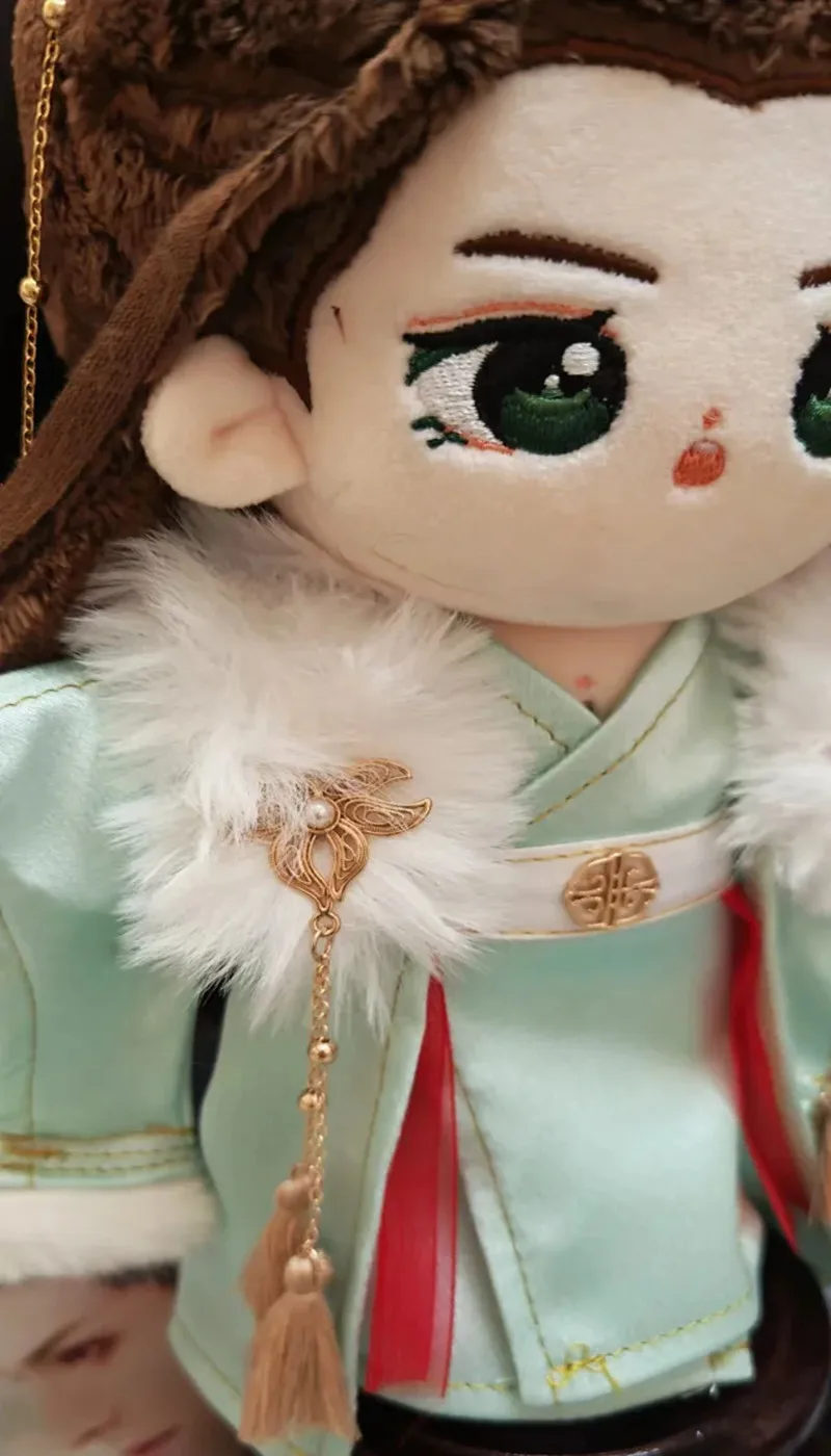 Giù la fine della luna Luo Yunxi 20 cm vestiti per le bambole capelli antichi corona abbigliamento vestito bambola di pezza anime giocattolo per bambini cosplay Gif