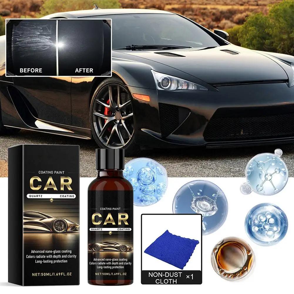 

Car Ceramic Nano Coating Liquid Coatin Nano Crystal Nanos Car Polish Paint Coatings Coating Agent Hydrophobic Layer Polishi X8Z1