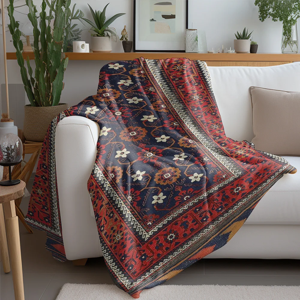 Vintage Persian Kilim Rug Boho Cotton Small Runner Area Rug Decorative Throw Blanket Nordic Cushion Cover