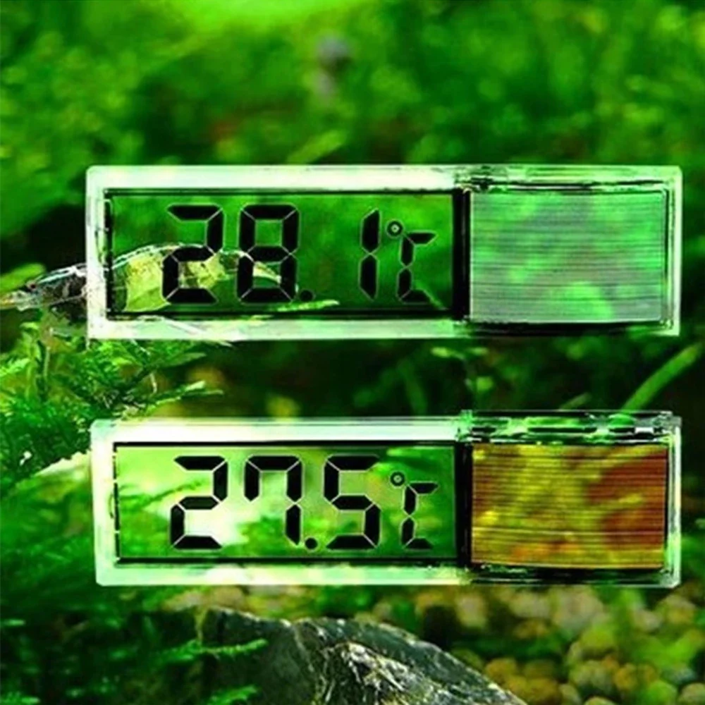 Electronic Fish Tank Temperature Waterproof Aquarium Thermometer 3D Digital LCD Fish Turtle Temp Aquarium Control Accessories