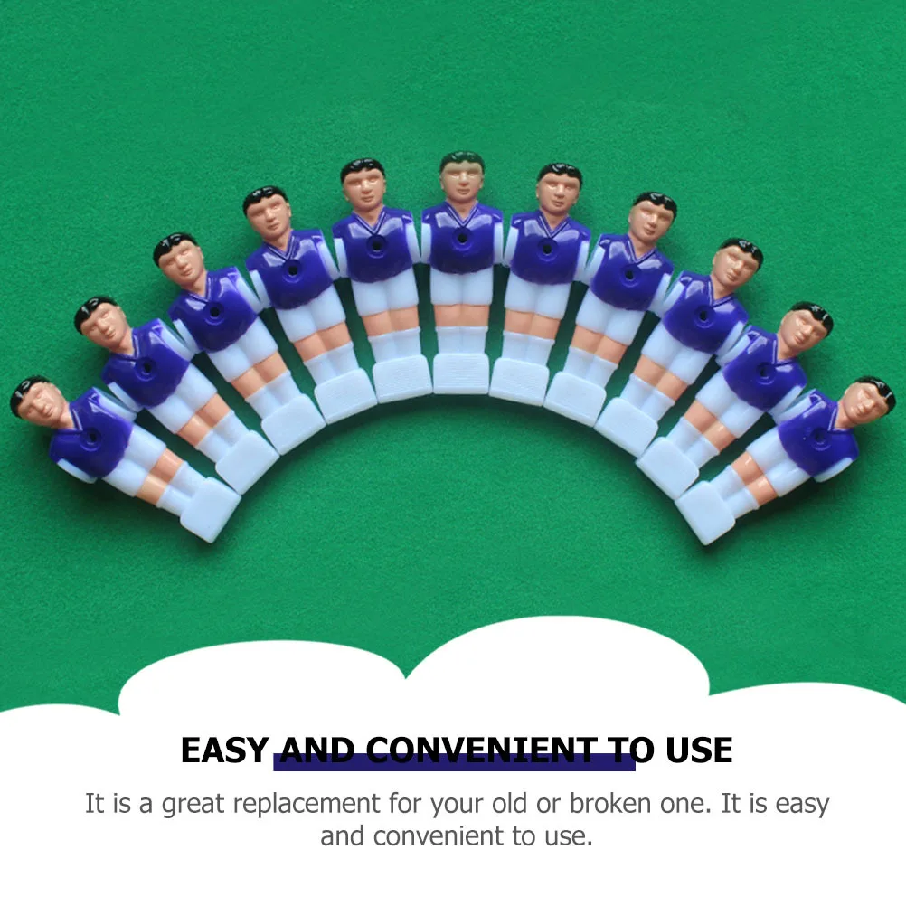 

8pcs Football Men Soccer Players Replacement Table Soccer Part Durable Foosball Player Models Table Football Supplies