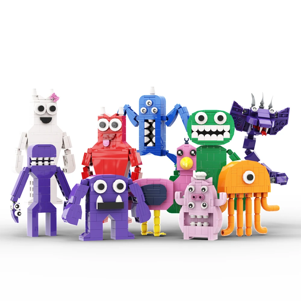 Gobricks MOC Garten of BanBan All Members Figures Building Blocks Set Educational Toys  Horror Game Jumbo Josh Bricks Kids Gift