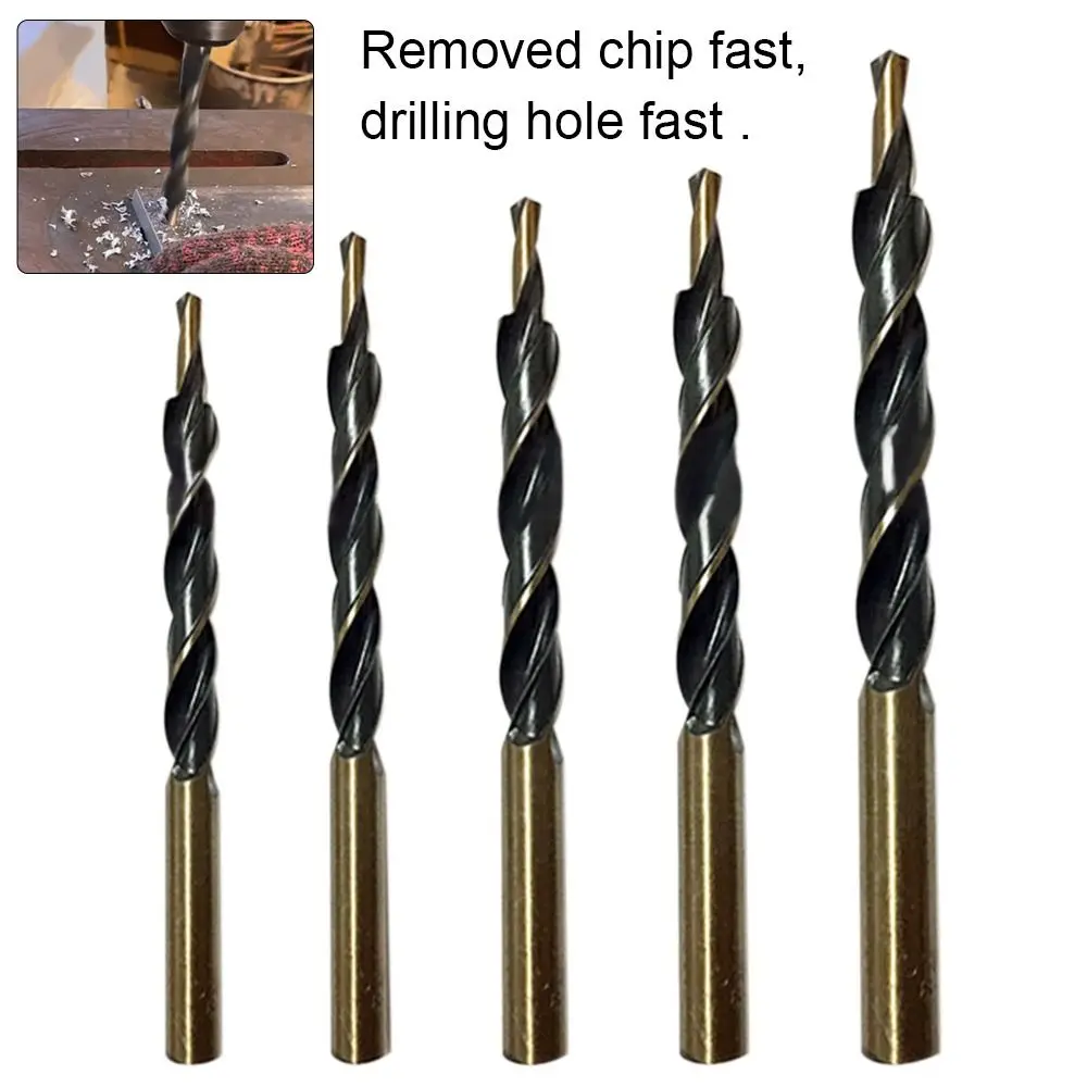 Aluminum High Speed Steel Drilling Woodworking Tool Hole Opener Step Drill Bits Positioning Drill