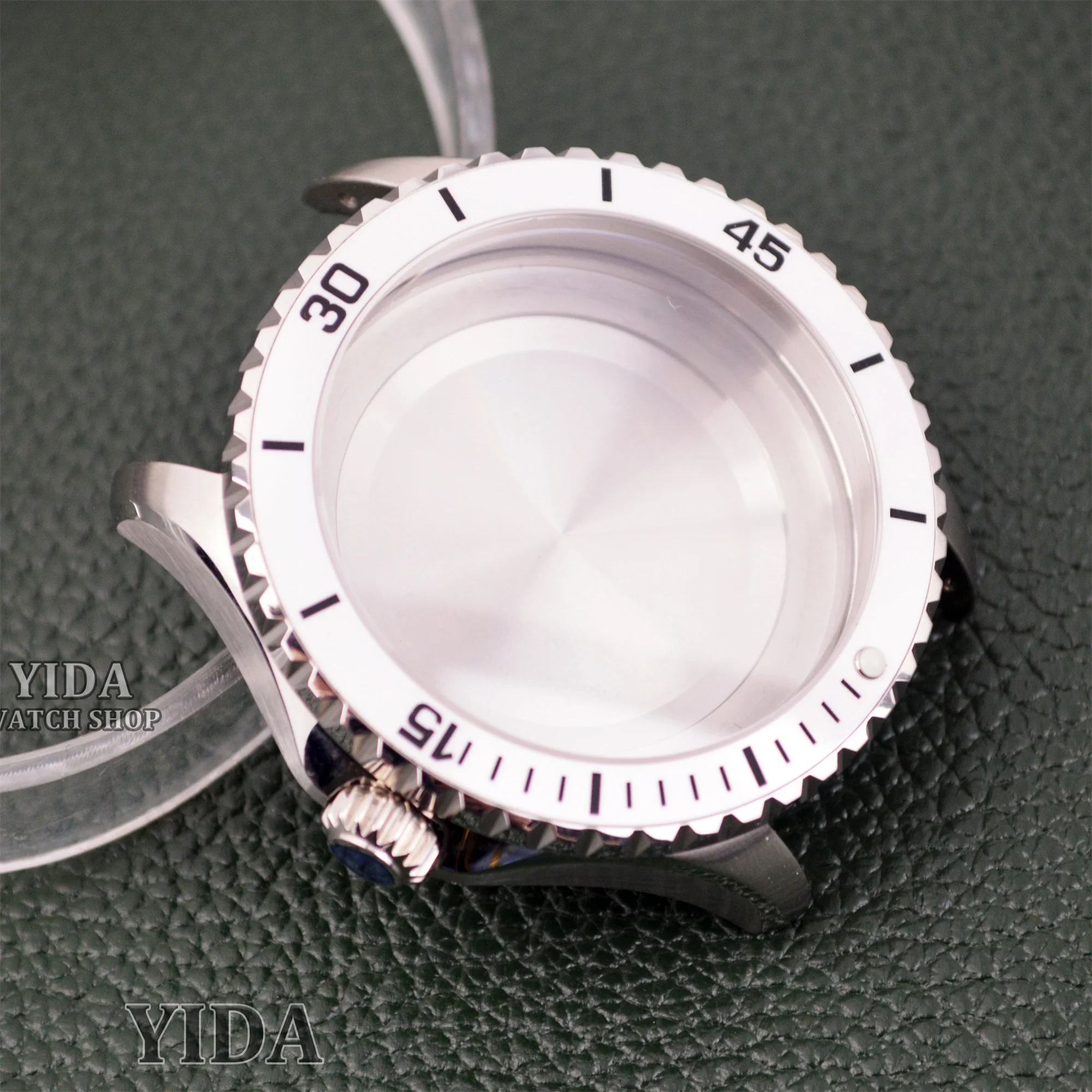 200m 다이빙 케이스 NH35 44MM 시계 케이스 SUPEROCEAN NH35 NH36 무브먼트 교체 용 스테인레스 스틸 솔리드 백 사파이어 유리