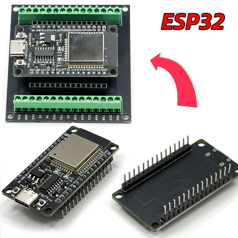 ESP 32 Expansion Board Ultra-Low Power ESP32 Expansion Board Wireless ESP32 WiFi Bluetooth Development Board USB Dual Core Board