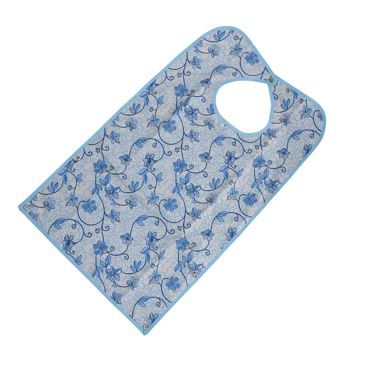 

Flower Printed Waterproof Adult Bibs for Clothing Protection Stain Free Machine Washable Ideal for Nursing Homes