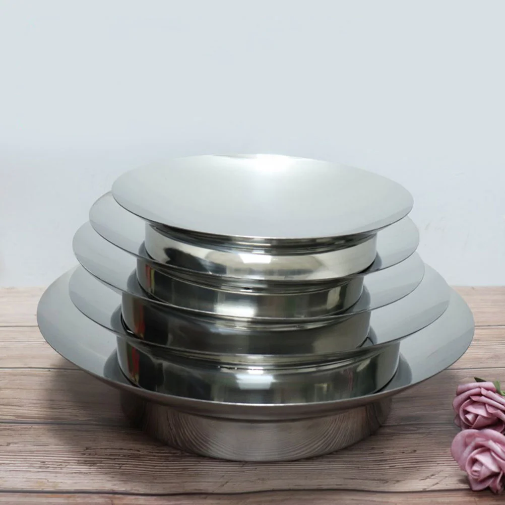 

1Pcs Mince Plate Stainless Steel Thickened Food Storage Plate Kitchen Container for Bbq Picnic Dumpling Meat Filling