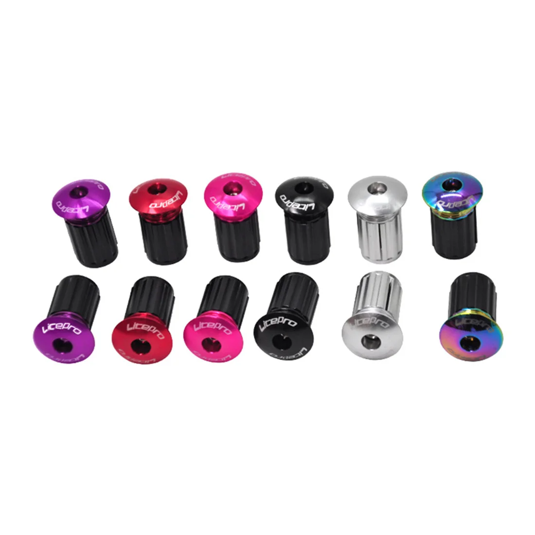 JKLapin Litepro Handle Grips Plugs Mountain Road Bicycle Handlebar Plug Aluminum Alloy Bar End Cap Expamsion 22-24mm