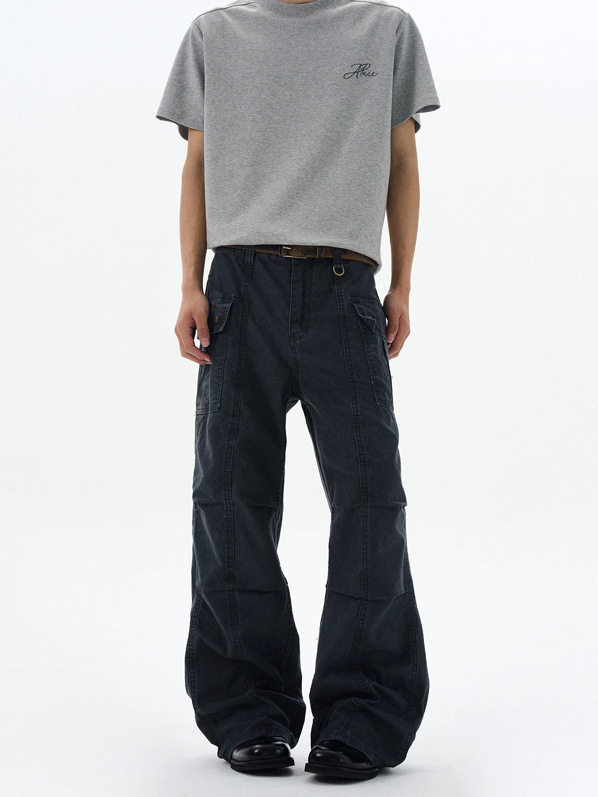 

Рабочие брюки PUEE American Retro Faded в стиле ретро, прямые, слегка расклешенные, с идеальной посадкой, длинные, повседневные