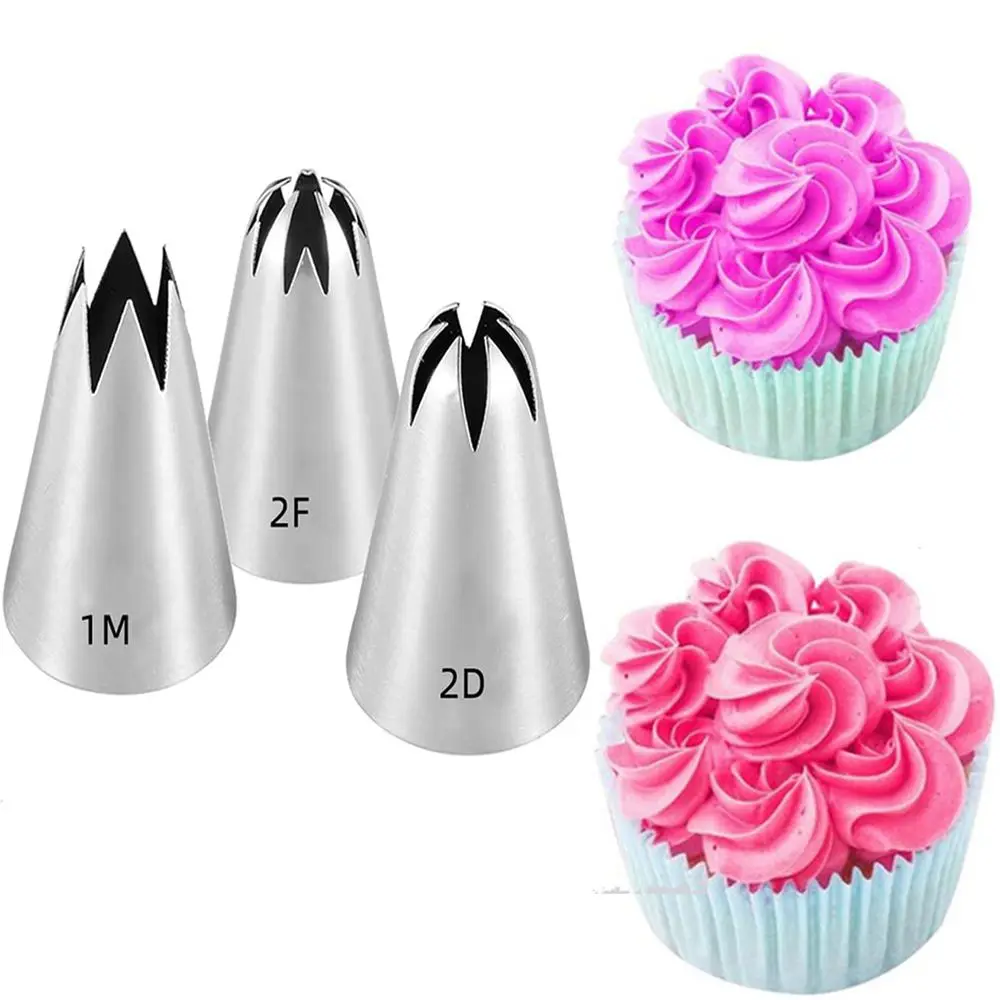 Size DIY For Cake Decorating Rose Cake Tools Cream Cupcake Tips Pastry Nozzles Cake Nozzles Icing Piping Nozzle Piping Tips