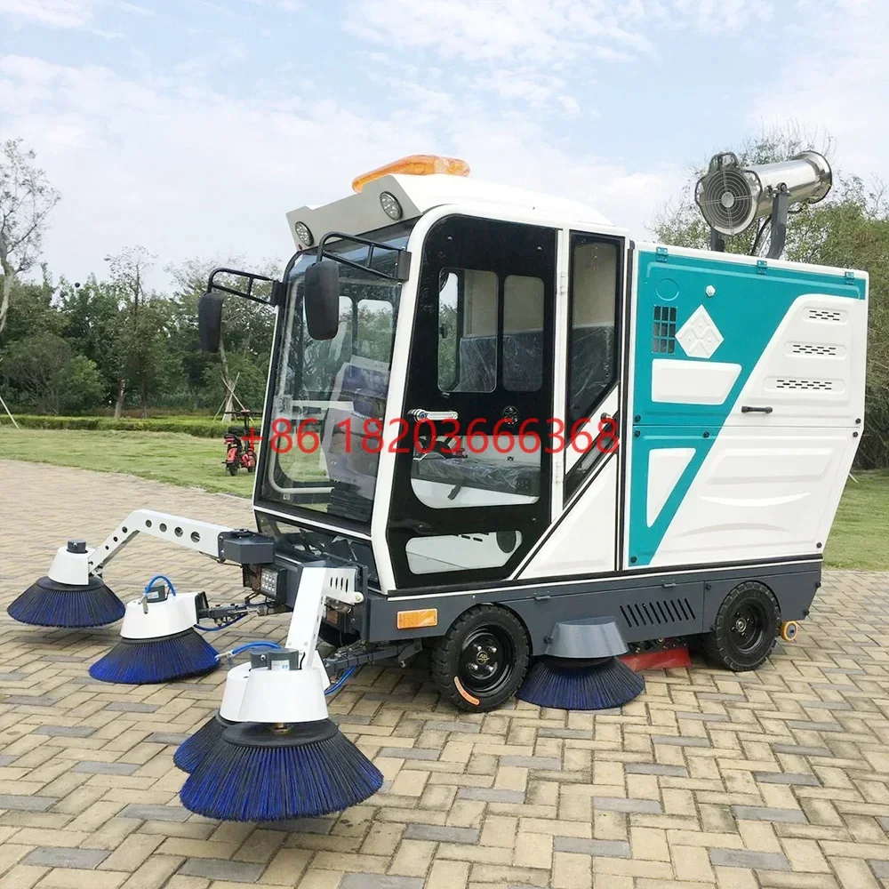 YG Customized High Quality Floor Sweeper Broom Floor Scrubber Machine Industrial Ride On Floor Sweeper Cleaning Machine Car