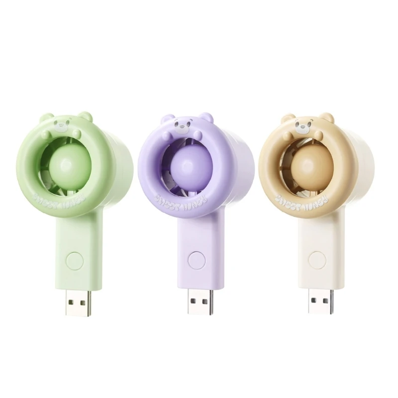 31BA Portable 5W USB Study Fan with Push-Button Control and 3 Cooling Speeds