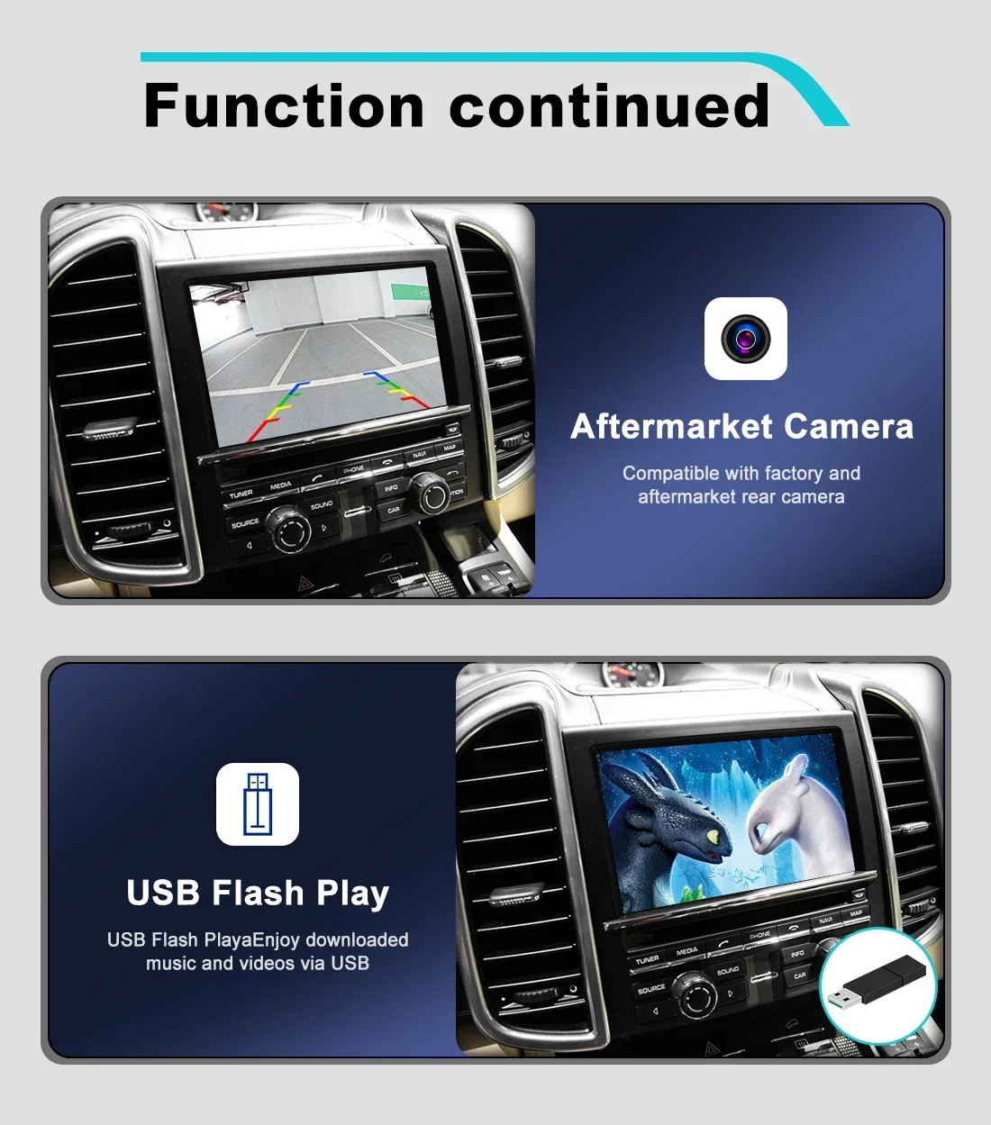 Joyeauto Wireless Apple CarPlay per Porsche Cayenne Macan Cayman Panamera Boxster 718 911 958 PCM3.1 Android Auto AI Box Specchio