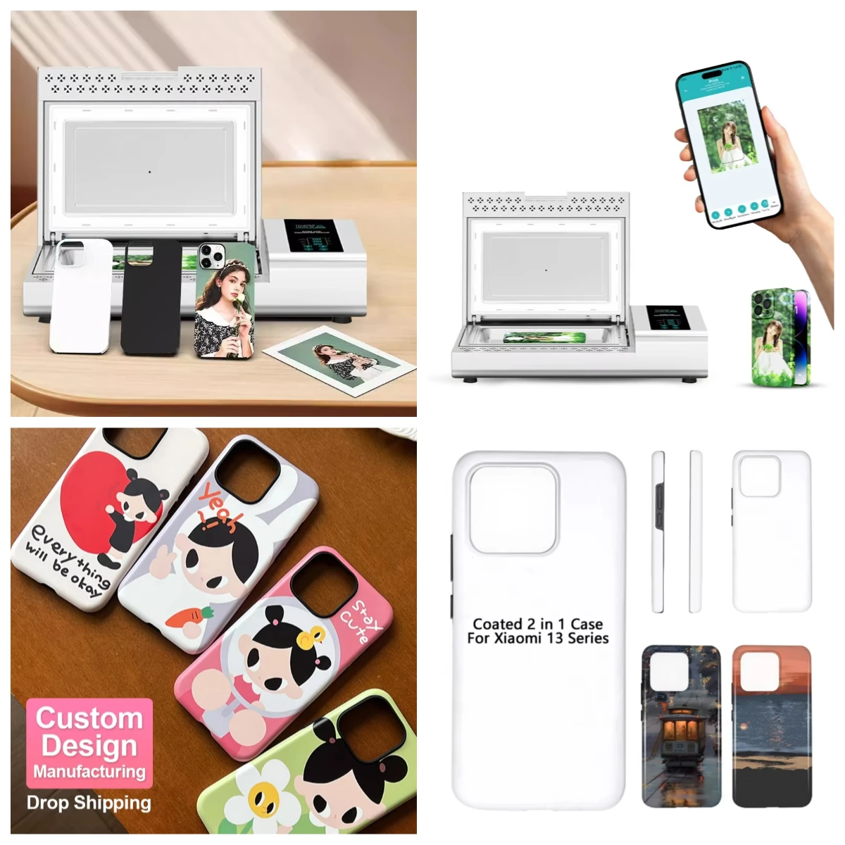 

WJW Factory-Sold Multifunctional Automatic Sublimation Heat Press Machine New 3D Mobile Phone Case Vacuum Heater Printing Transf