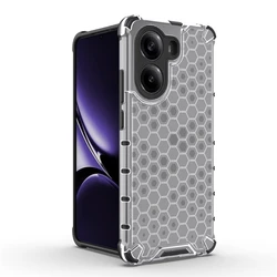Shockproof Case For Xiaomi Poco X7 Pro Anti-knock Honeycomb Armor Transparent Back Case For Poco X7 Pro Case For Poco X7 Pro 5G